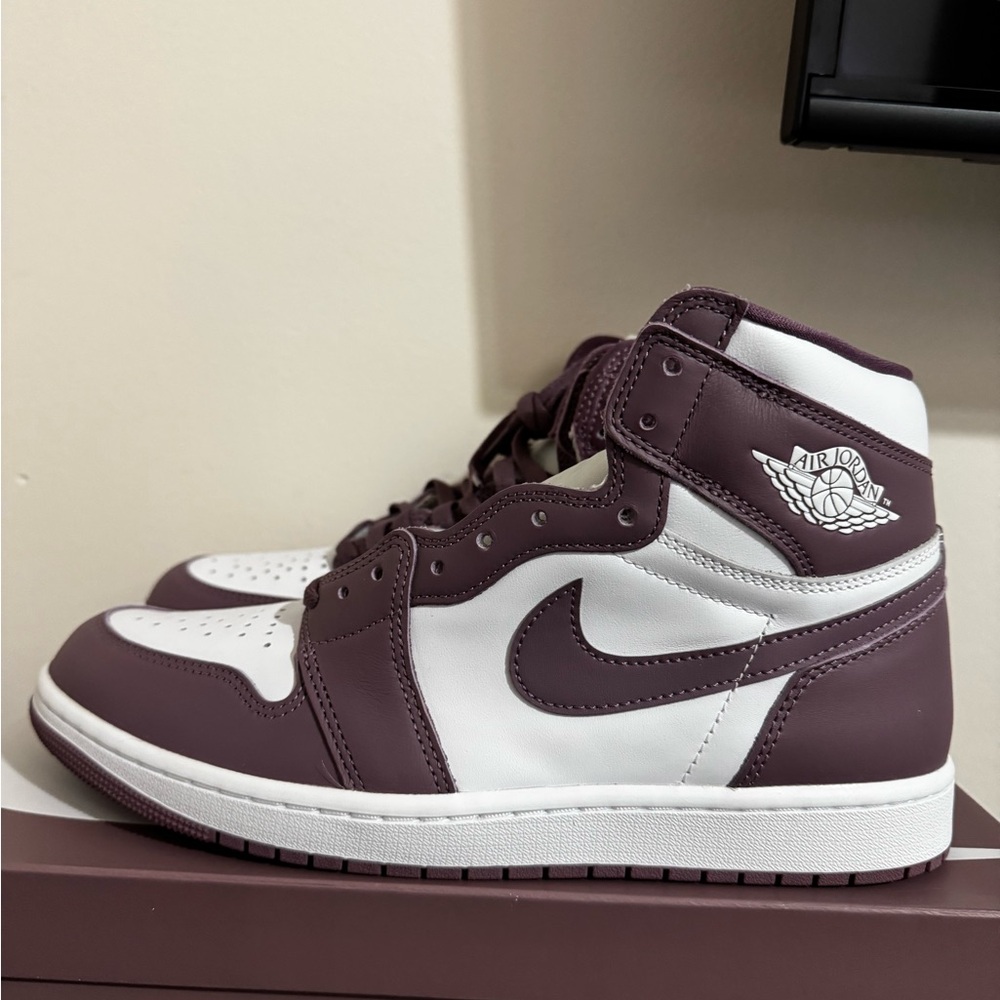 Nike Air Jordan 1 Retro High OG in purple and White